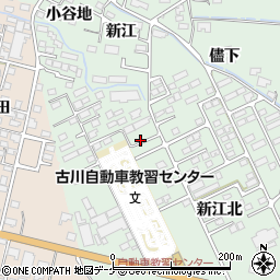 宮城県大崎市古川鶴ケ埣新江北53周辺の地図