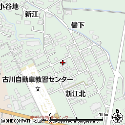 宮城県大崎市古川鶴ケ埣新江北83周辺の地図