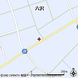 山形県尾花沢市六沢255周辺の地図