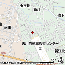 宮城県大崎市古川鶴ケ埣新江北39周辺の地図