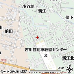 宮城県大崎市古川鶴ケ埣新江北39-3周辺の地図