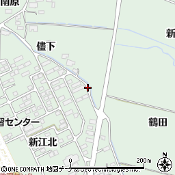 宮城県大崎市古川鶴ケ埣新江下周辺の地図