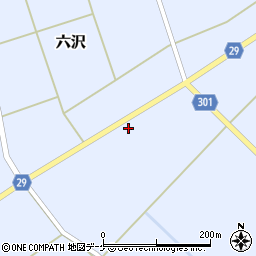 山形県尾花沢市六沢179周辺の地図