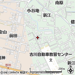 宮城県大崎市古川鶴ケ埣新江北41周辺の地図