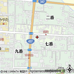 読売センター　中新田周辺の地図