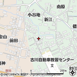 宮城県大崎市古川鶴ケ埣新江北42周辺の地図