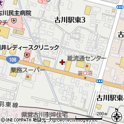 セブンイレブン古川駅東３丁目店周辺の地図