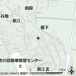 宮城県大崎市古川鶴ケ埣新江北195周辺の地図