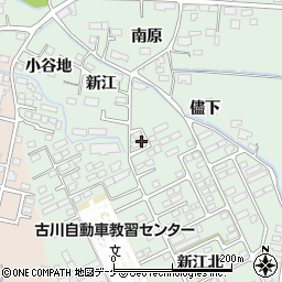 宮城県大崎市古川鶴ケ埣新江北87-12周辺の地図