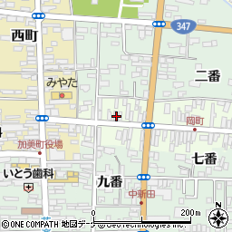 宮城県加美郡加美町岡町57周辺の地図