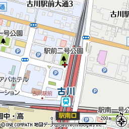 古川警察署古川駅前交番周辺の地図