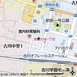シティホール古川駅前周辺の地図
