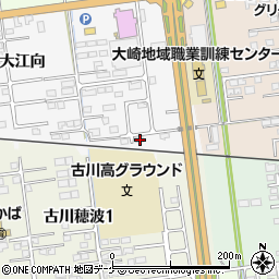 宮城県大崎市古川稲葉大江向162-2周辺の地図