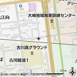 宮城県大崎市古川稲葉亀ノ子周辺の地図