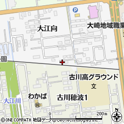 宮城県大崎市古川稲葉大江向113-3周辺の地図