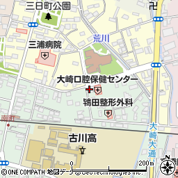 山田牛乳古川販売所周辺の地図