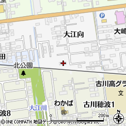 宮城県大崎市古川稲葉大江向65-1周辺の地図