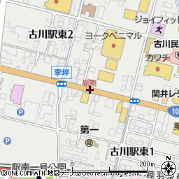 駅東周辺の地図