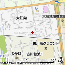 宮城県大崎市古川稲葉大江向114周辺の地図