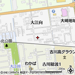 宮城県大崎市古川稲葉大江向84-4周辺の地図