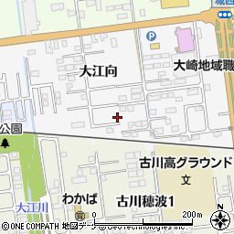 宮城県大崎市古川稲葉大江向84-7周辺の地図