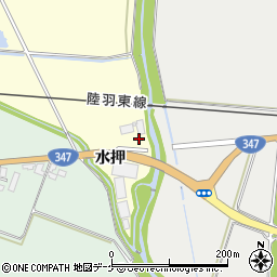 宮城県大崎市古川渋井大下周辺の地図