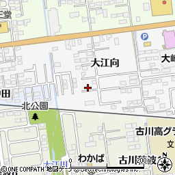 宮城県大崎市古川稲葉大江向67周辺の地図