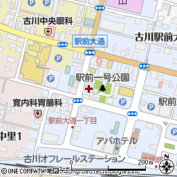 魚民古川駅前店周辺の地図