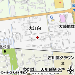 宮城県大崎市古川稲葉大江向82周辺の地図