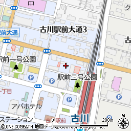 トヨタレンタリース宮城新幹線古川駅前店周辺の地図