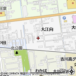 宮城県大崎市古川稲葉大江向68-6周辺の地図