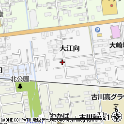 宮城県大崎市古川稲葉大江向68-1周辺の地図