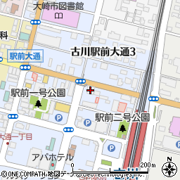 カラオケまにきねこ　古川駅前店周辺の地図