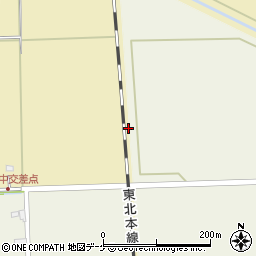 宮城県大崎市田尻大沢東道下周辺の地図