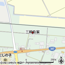 宮城県大崎市古川飯川三軒在家周辺の地図