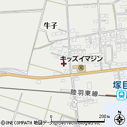 宮城県大崎市古川塚目千刈町250周辺の地図