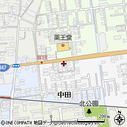 宮城県大崎市古川稲葉大江向7-13周辺の地図