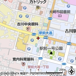 やきとりセンター 古川駅前店周辺の地図