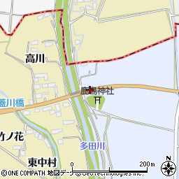 高川橋周辺の地図