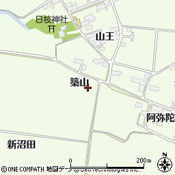 宮城県遠田郡美里町荻埣築山55周辺の地図