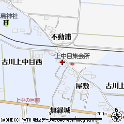 宮城県大崎市古川上中目屋敷30周辺の地図