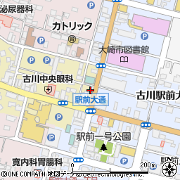 串焼楽酒 MOJA 古川店周辺の地図