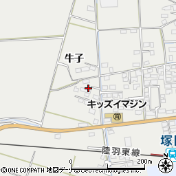 宮城県大崎市古川塚目千刈町周辺の地図
