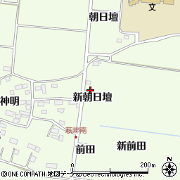 宮城県遠田郡美里町荻埣新朝日壇周辺の地図