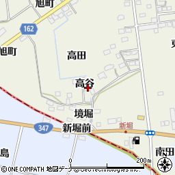 宮城県大崎市古川新堀高谷16周辺の地図