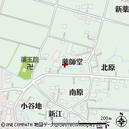 宮城県大崎市古川鶴ケ埣薬師堂周辺の地図