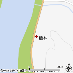 宮城県登米市津山町柳津橋本34周辺の地図