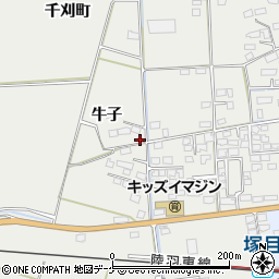 宮城県大崎市古川塚目千刈町240周辺の地図