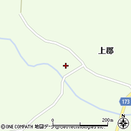 宮城県遠田郡涌谷町上郡周辺の地図