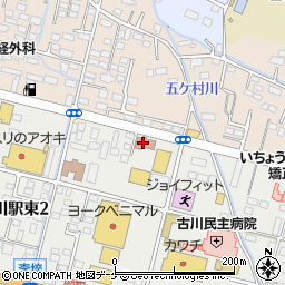 大崎市役所　古川東児童センター周辺の地図